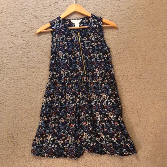 Floral zipper tank dress - Picture 1 of 2